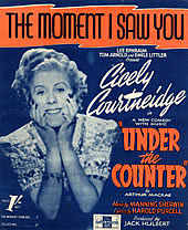 Cover to Sheet Music for "The Moment I Saw You"